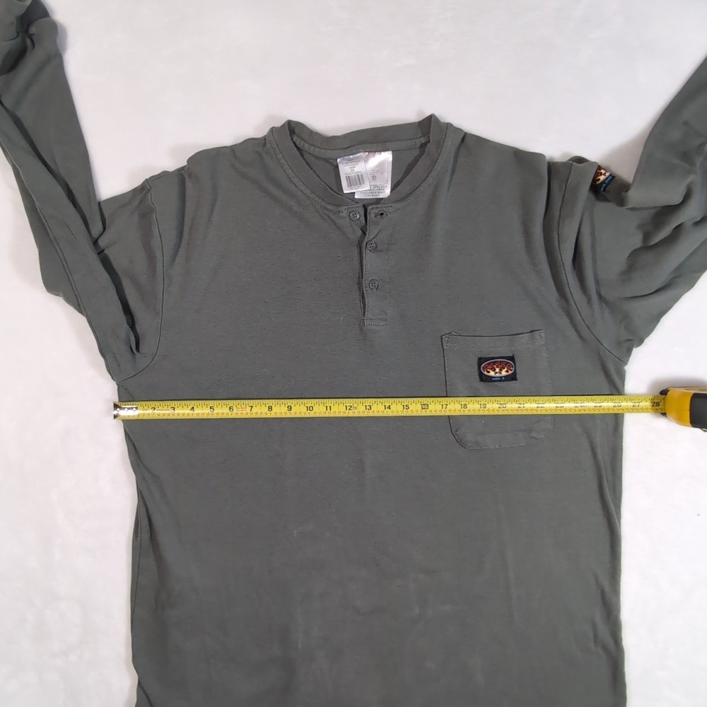 3 Rasco FR Henley T-Shirt Mens Lot 3XL Long Sleeve Flame Resistant HRC 2 GTF454 - Picture 13 of 16